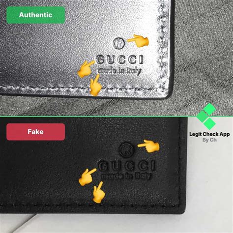 how to tell a real gucci wallet from a fake|authentic gucci snake wallet.